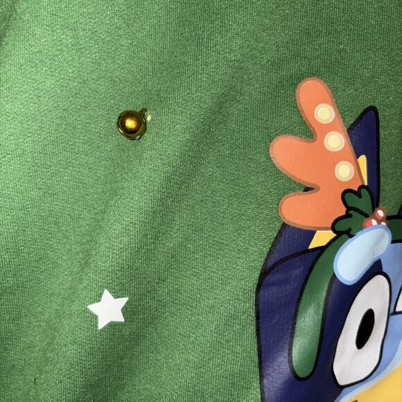 NWT Bluey Christmas Sweatshirt Men's Size XL Jingle Bells Crewneck Pullover - Picture 4 of 10